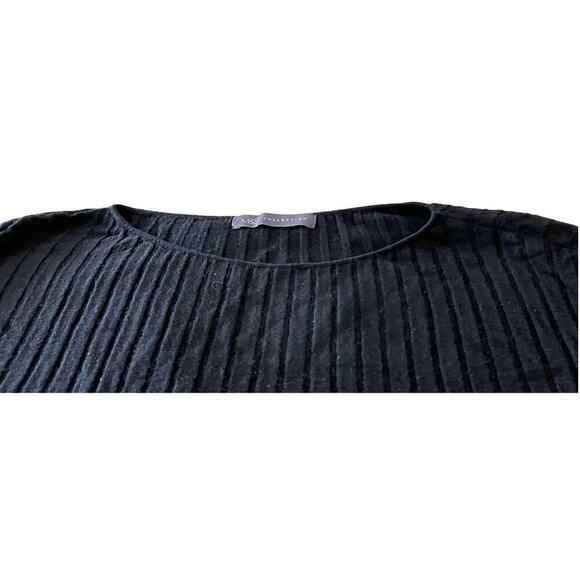 M&S COLLECTION 3/4 DOLMAN SLEEVE PULL-OVER SWEATER, WOMENS, XL, BLACK, CREWNECK - Picture 2 of 11